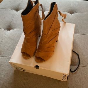 Also wrap open toe booties